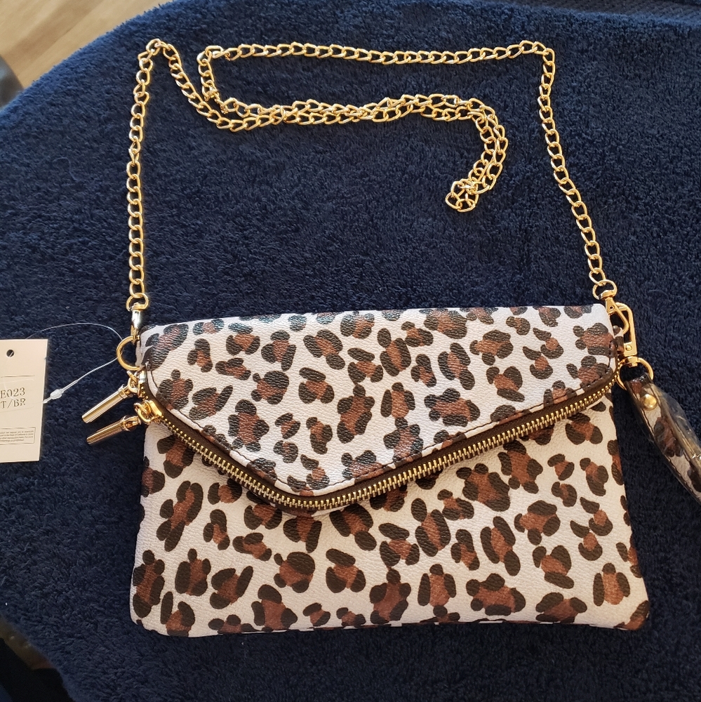 Crossbody animal print purse